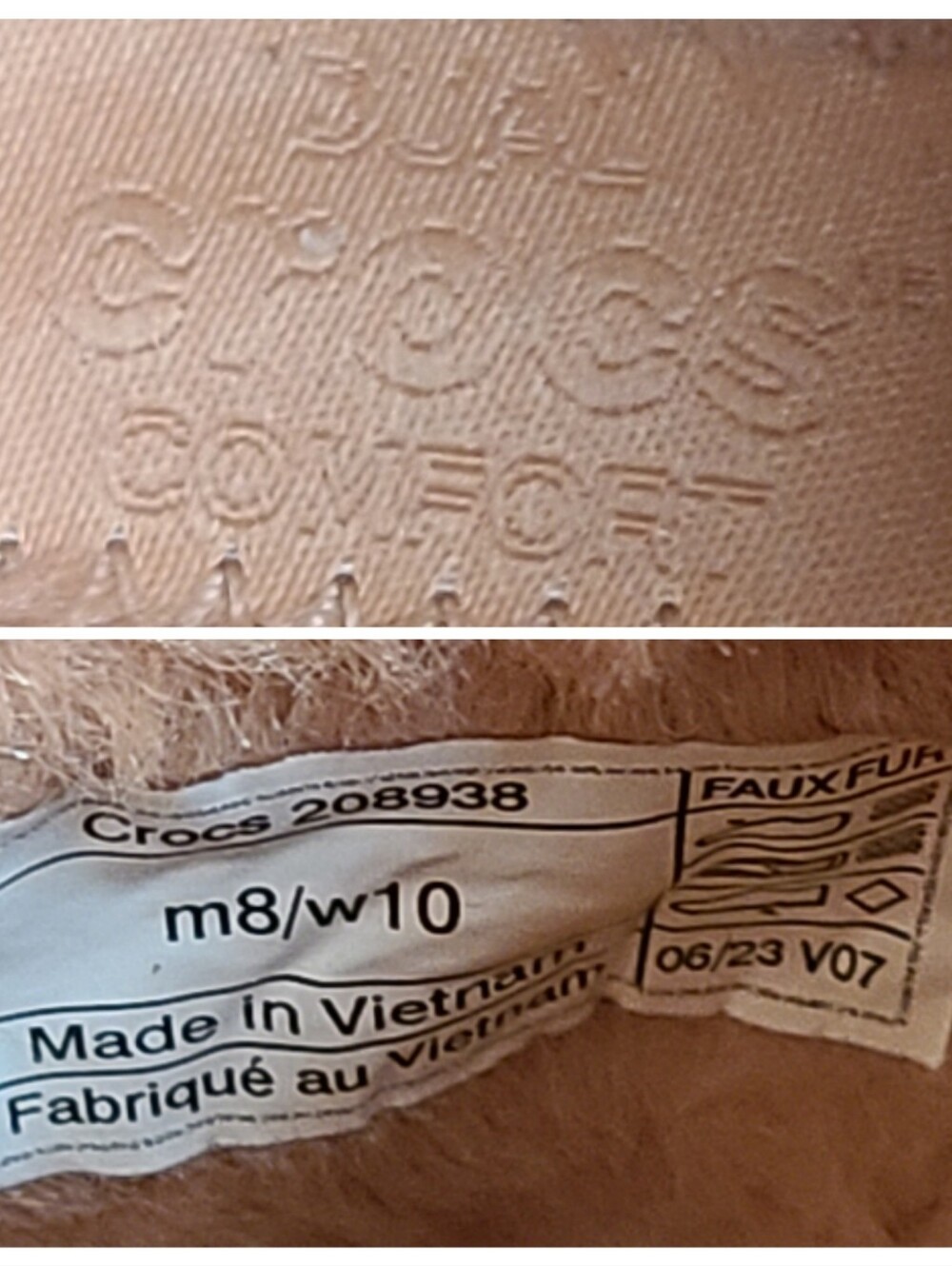 Crocs Unisex-Adult Stomp Quilted Clog Size Women 10/ Men 8 - Picture 5 of 16